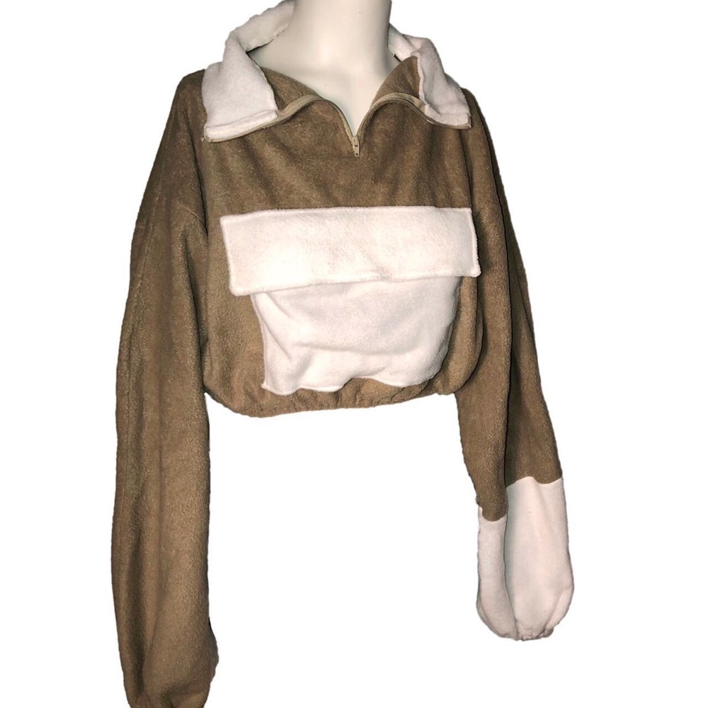 Cropped Fleece Sweater